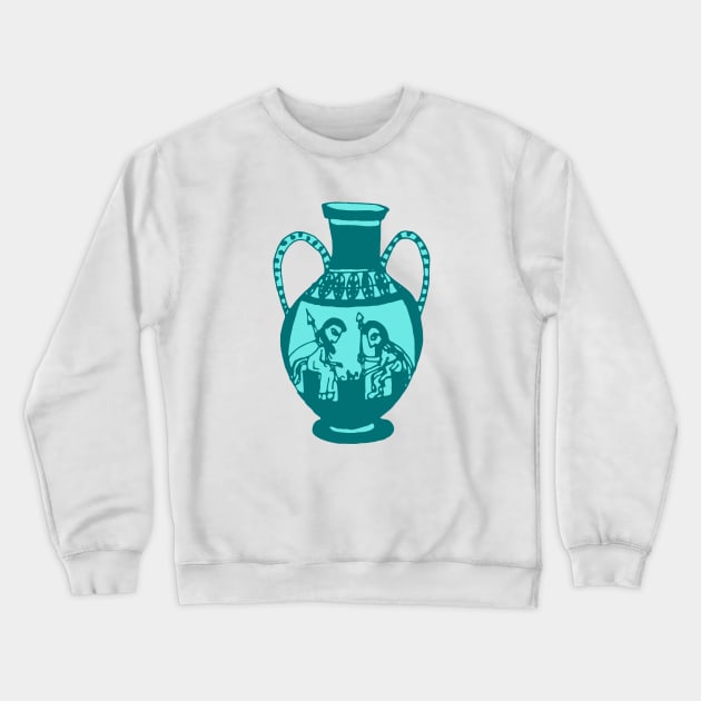 Greek pottery IV: the game Crewneck Sweatshirt by Aidi Riera